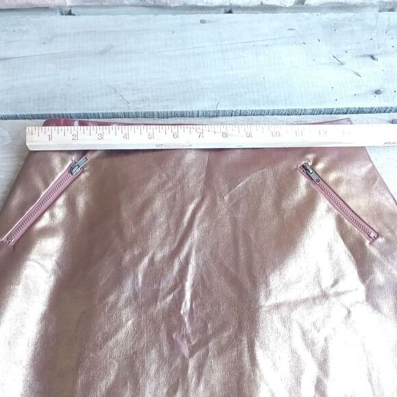Rules of etiquette copper colored mini skirt. - Picture 7 of 12